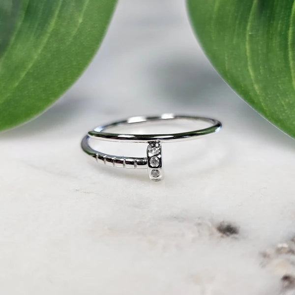 0.03 Natural Diamond Nail Ring